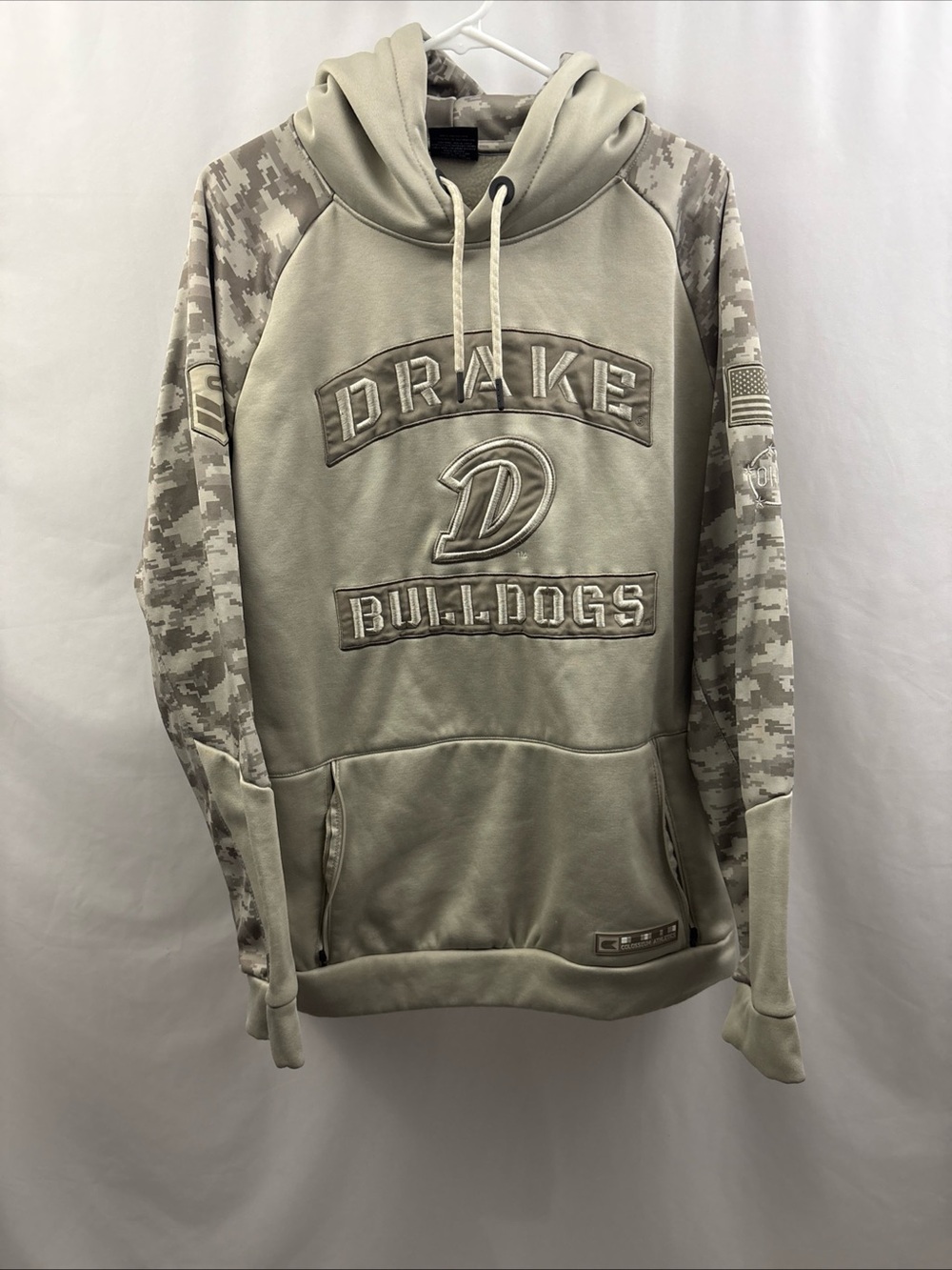 Drake University Bulldogs Salute To Service Hoodie Men XXL Colosseum Athletics